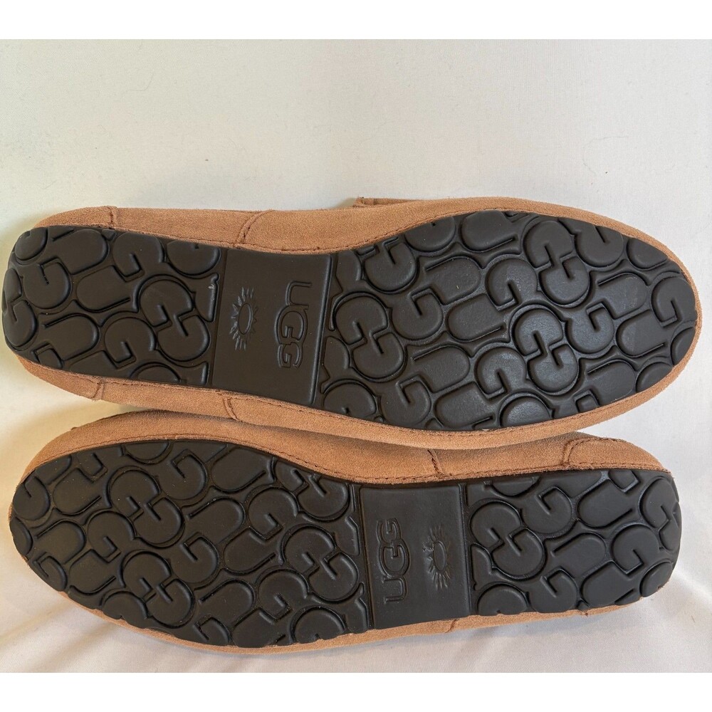 NWOB UGG Ascot Slip-On Slipper 1003419 Chestnut Brown Suede Shoes size 12 - Picture 4 of 6